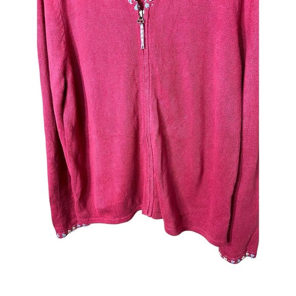 Vintage CJ Banks Hand Embroidered Cardigan Sweater Size Large - Picture 3 of 8